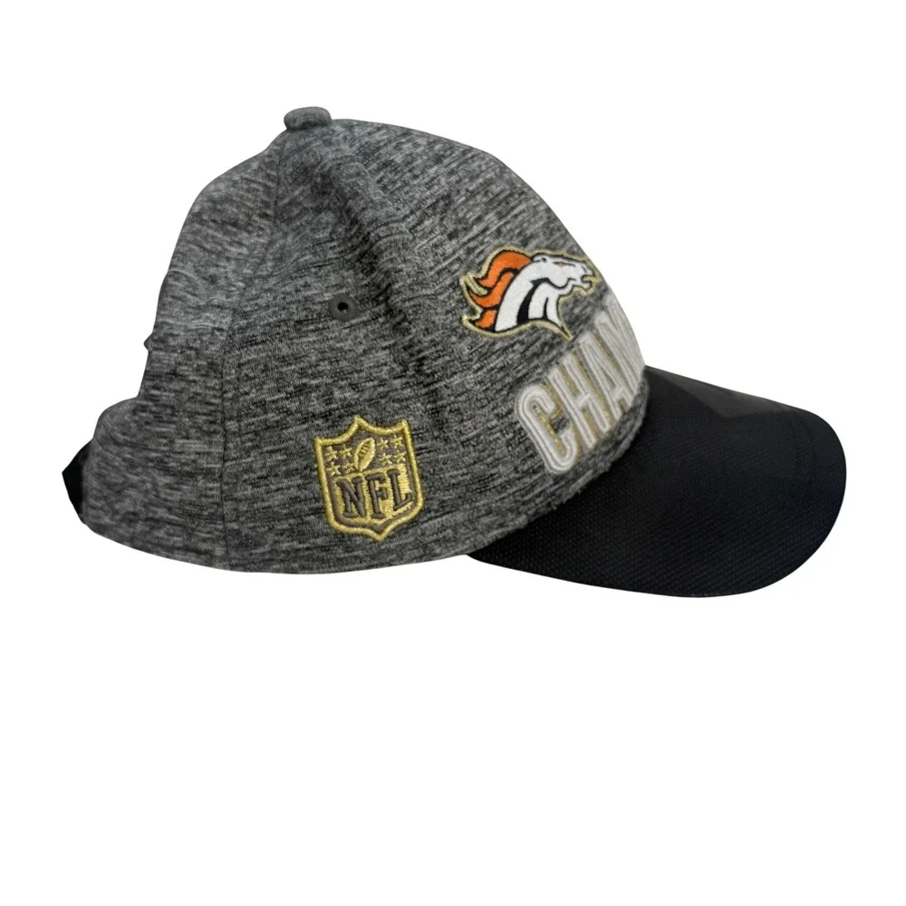 New Era Denver Broncos Super Bowl 50 Champions Youth OSFM Grey Adjustable Cap
